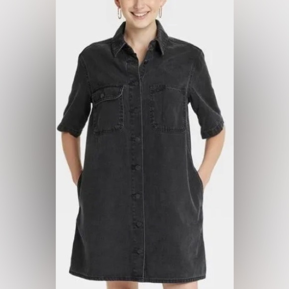 Universal Thread Black Denim Dress
